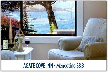 Click for more information on <br>AGATE COVE INN - ROMANTIC DEAL - INCLUDES BREAKFAST.